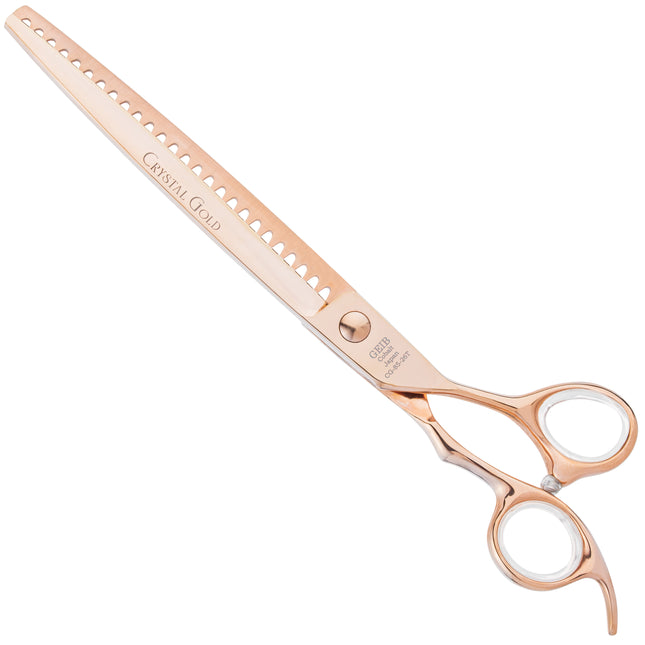 Geib Crystal Gold Chunker 8.5 - single-sided thinning shears in gold color, 26 teeth