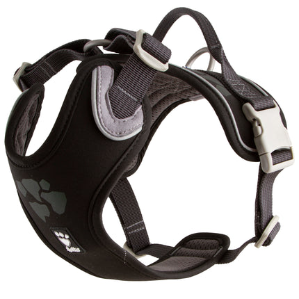 Hurtta Weekend Warrior Harness Raven - harness for active dogs - 60 - 80cm