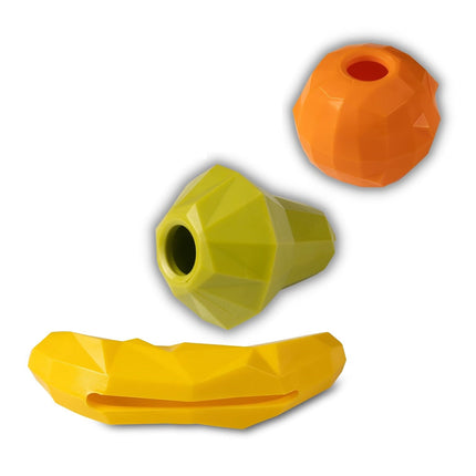 Nuzzle Puzzle Puppy Banana (14cm) - treat toy for puppies, banana, bouncy, floating