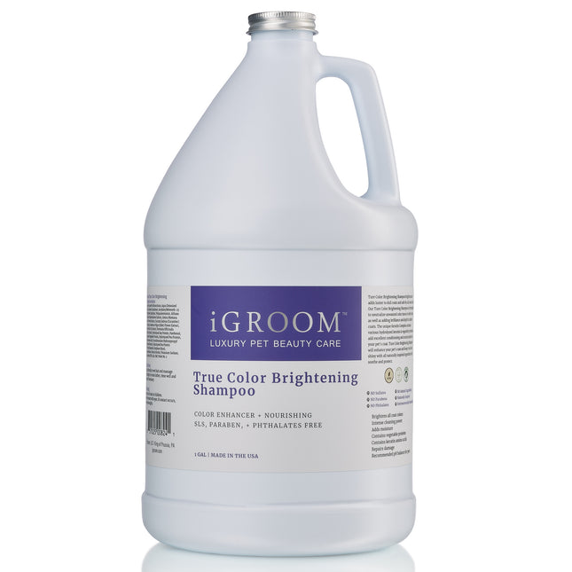 IGroom True Color Brightening Shampoo - shampoo for dogs and cats, enhances coat color and adds shine, concentrate 1:8