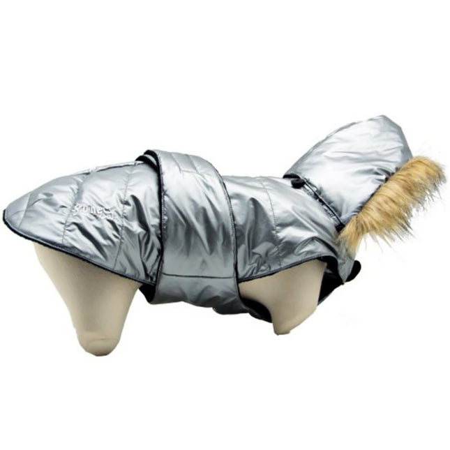 Doogy EasyFit - dog jacket fastened on the back, with a detachable hood, - Length: