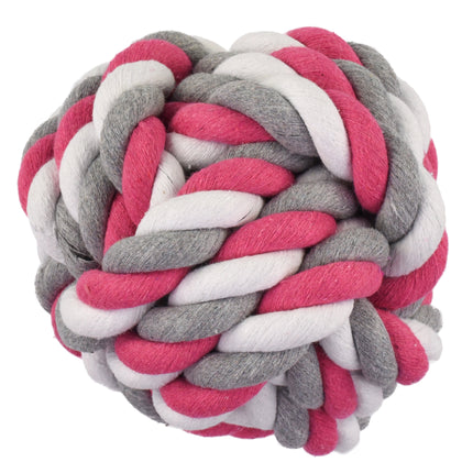 Flamingo Jim Ball Fuchsia - rope ball for dogs