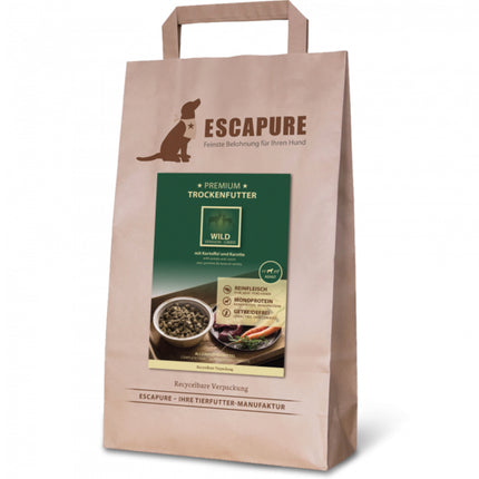 Escapure Premium Wild Adult - high-quality dog food, oven-baked game meat