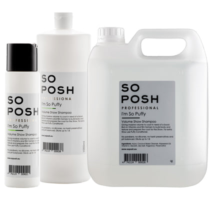 So Posh I'm So Puffy Shampoo - professional volumizing fur shampoo, concentrate 1:8