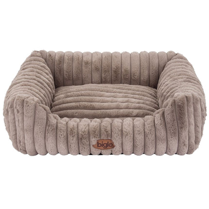 Biglo Cobe Mokka - comfortable and soft dog bed, sofa for dogs, coffee color