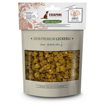 Escapure Premium Fruit Cookies - natural treats for dogs, fruit biscuits