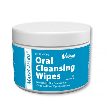 Vetfood Maxi Guard Oral Cleansing Wipes 100 pcs - wipes for oral hygiene for dogs and cats