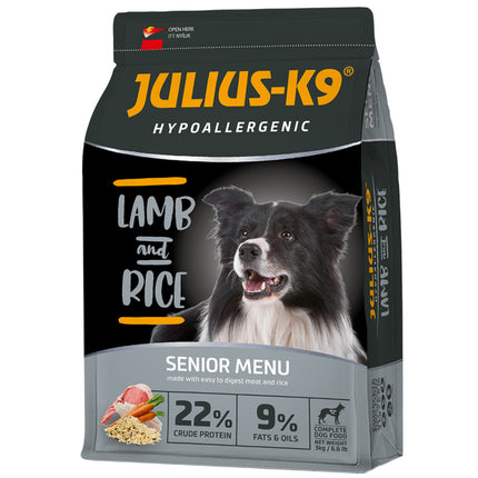 Julius - K9 Hypoallergenic Lamb & Rice Senior - hypoallergenic dog food for seniors, lamb with rice