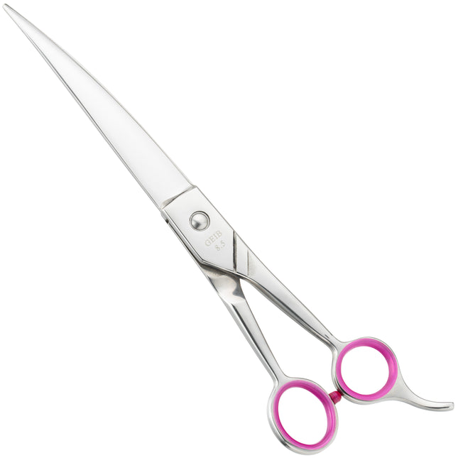 Geib Gator Curved Scissors - curved grooming scissors, made of Japanese stainless steel, with micro-serration