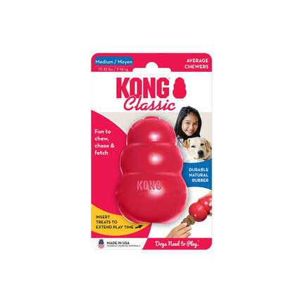 Kong Classic - rubber dog toy, original, - 9cm