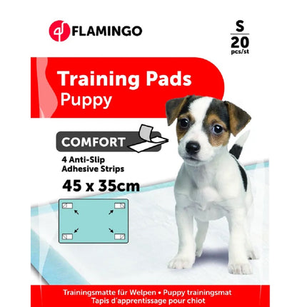 Flamingo Training Pads Comfort 20 pcs - hygienic pads for pets with adhesive