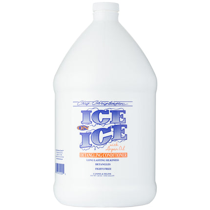 Chris Christensen Ice on Ice Detangling Conditioner - professional coat conditioner with argan oil, detangles, smooths, and adds shine.