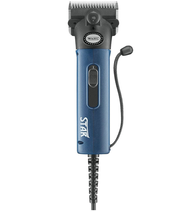 Wahl Star Horse Blue Clipper 45W - high-quality, corded clipper for grooming horses and cattle, blue