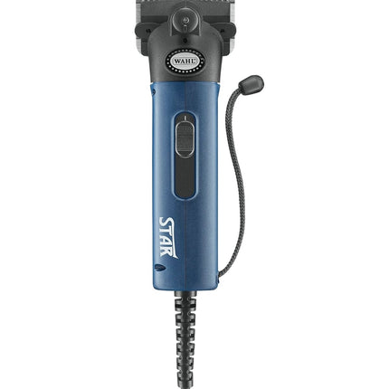 Wahl Star Horse Blue Clipper 45W - high-quality, corded clipper for grooming horses and cattle, blue