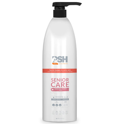 PSH Pro Senior Shampoo - gentle shampoo for senior dogs and cats, concentrate 1:4