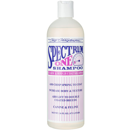 Chris Christensen Spectrum One Shampoo - rebuilding shampoo for dogs and cats with stiff and coarse hair, concentrate 1:8