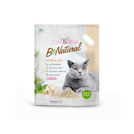 Cat&Rina BeNatural Tofu Litter Classic - plant-based cat litter, clumping, biodegradable pellets - (4.45kg)