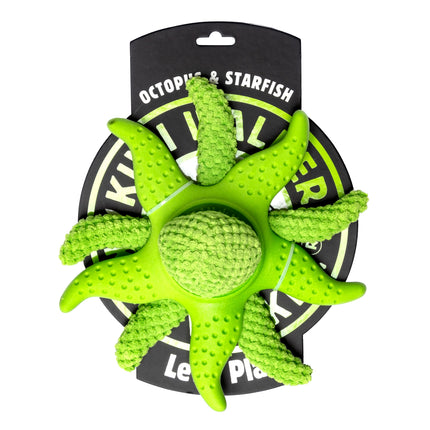 Kiwi Walker Octopus & Starfish - 2-in-1 toy for dogs, plush octopus and floating starfish