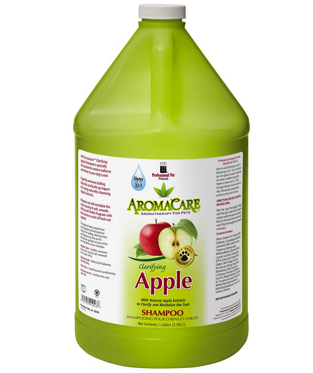 PPP AromaCare Clarifying Apple Shampoo - clarifying and illuminating coat shampoo for dogs, concentrate 1:32