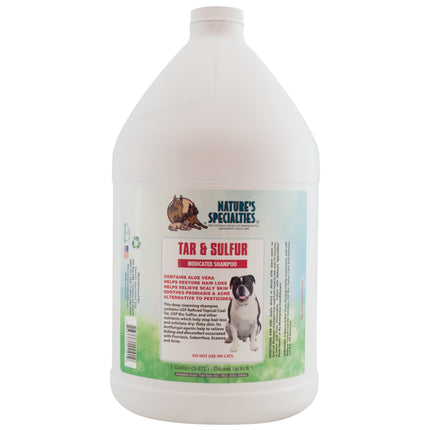 Nature's Specialties Tar & Sulfur Shampoo - therapeutic shampoo for dogs, concentrate 1:6