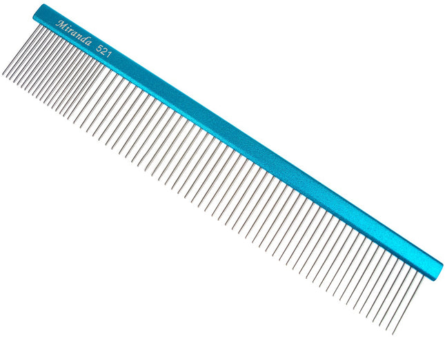 Miranda 521 - sturdy metal comb with a mixed tooth spacing of 80/20