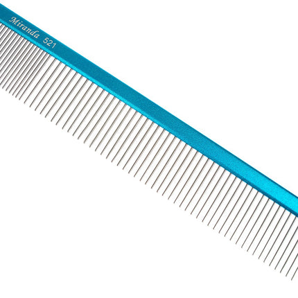 Miranda 521 - sturdy metal comb with a mixed tooth spacing of 80/20