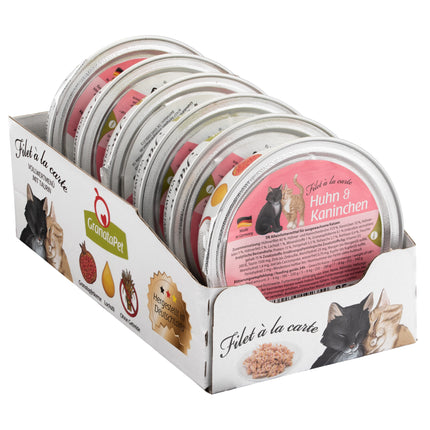 GranataPet Filet à la carte Chicken & Coney - wet food for cats, fillets in their own sauce, chicken and rabbit