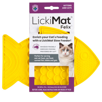 LickiMat Classic Felix - licking mat for cats and small dogs