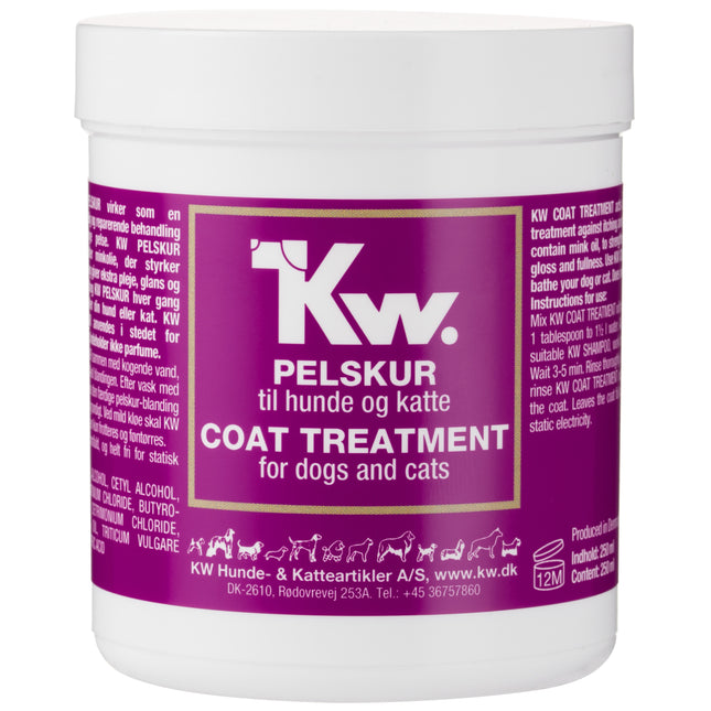 KW Coat Treatment - concentrated restorative treatment for the fur and skin of dogs and cats, with mink oil