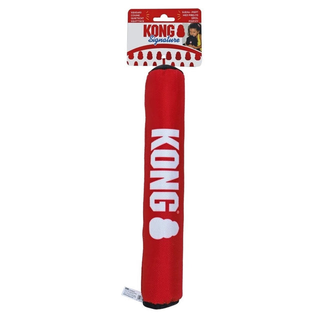 KONG Signature Stick - safe fetch toy for dogs, squeaks, crinkles, rattles