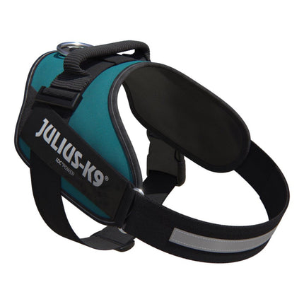 Julius - K9 IDC Powerharness Petrol Green - high-quality harness for dogs, sea green color