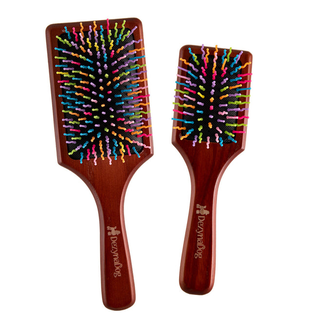 DezynaDog Small Detangling Brush - brush with wavy pins