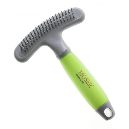 Moser Shedding Rake - Double-Row Shedding Comb for Dogs with Rotating Teeth