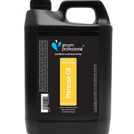 Groom Professional Primrose Oil Shampoo - soothing coat shampoo for skin irritations, with evening primrose oil