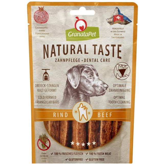 GranataPet Natural Taste Dental Care Snack Beef - natural meat dental treats for dogs, beef strips