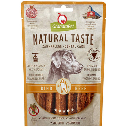 GranataPet Natural Taste Dental Care Snack Beef - natural meat dental treats for dogs, beef strips