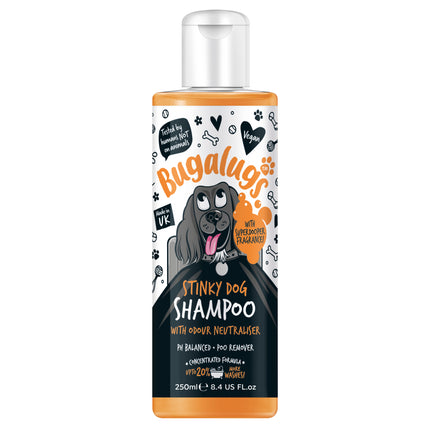 Bugalugs Stinky Dog Shampoo - dog shampoo that eliminates unpleasant odors, concentrate 1:10