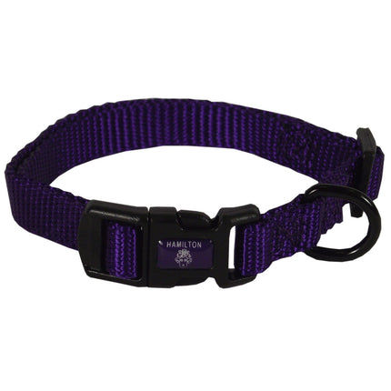 Hamilton Classic Adjustable Collar - nylon collar with smooth circumference adjustment, for very small and small dogs