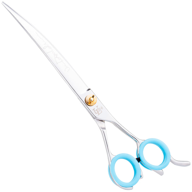 P&W Umberto Lehmann Curved Scissors - professional curved grooming scissors, created in collaboration with a world-renowned groomer and dog show judge.