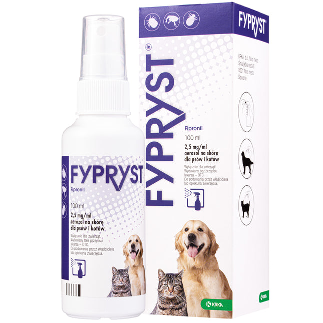 Fypryst Fipronil 2.5mg/ml - aerosol for fleas and ticks for dogs and cats