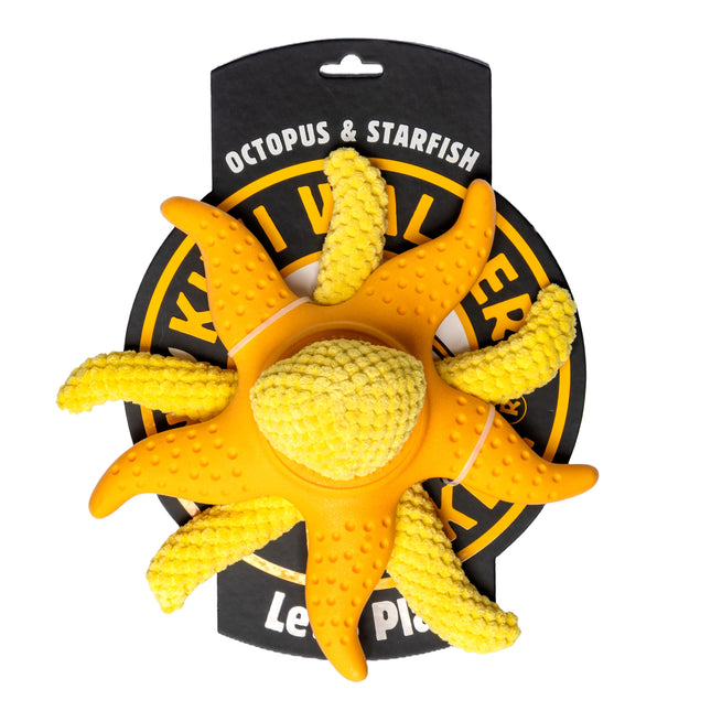 Kiwi Walker Octopus & Starfish - 2-in-1 toy for dogs, plush octopus and floating starfish