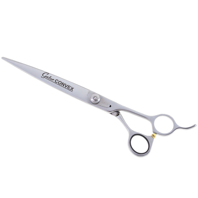 Geib Gator Convex Scissor - professional scissors made of Japanese stainless steel, featuring a single-sided micro-grind and convex blades - Straight