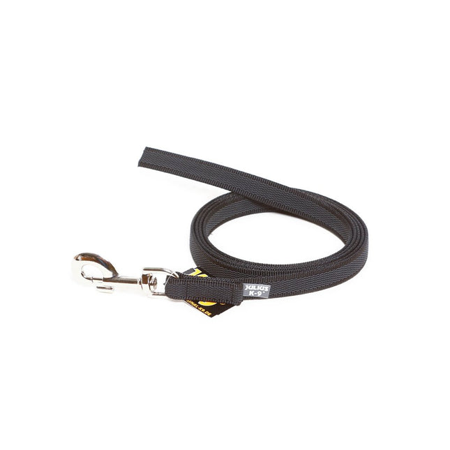 Julius K9 Supergrip Color & Gray Training Leash Black - training leash without a handle, black