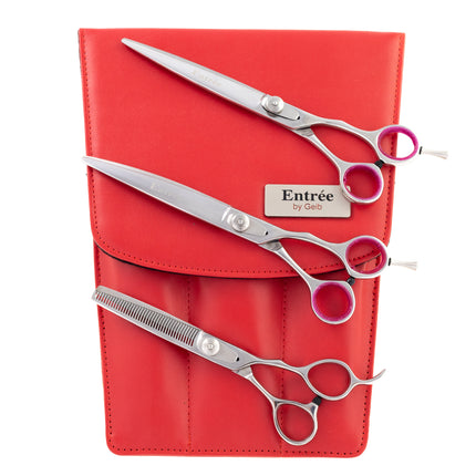 Geib Entree Scissors Set - professional scissors and thinning shears set (40 teeth) made of Japanese stainless steel, 3 pieces