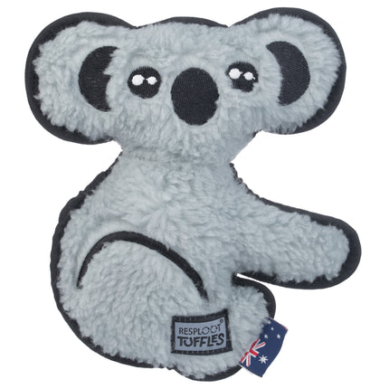 Resploot Tuffles Koala - durable dog toy, koala made from recycled materials, with a squeaker