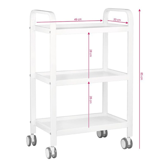 Activ HS - 09 - grooming cart, assistant, shelves on wheels, metal frame