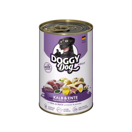 Doggy Dog Veal & Duck - grain-free wet dog food with veal and duck