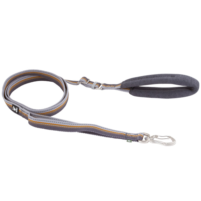 Hurtta Adjustable Leash Eco Blackberry - adjustable leash with padded handle, gray - honey.