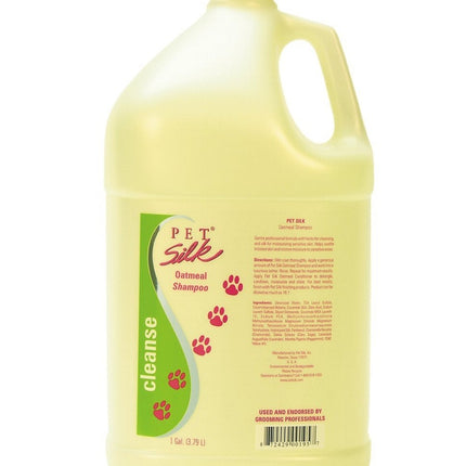 Pet Silk Oatmeal Shampoo - oatmeal shampoo for dogs and cats, for dry, sensitive, and irritated skin, concentrate 1:16