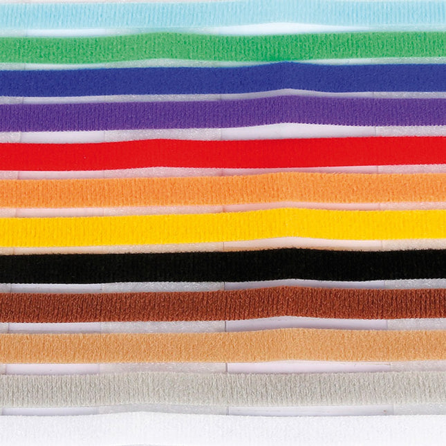 Record ID Collars - colorful identification collars for puppies, Velcro fastened, 12 pcs